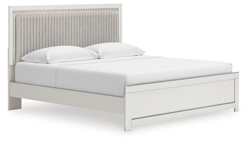 Birmonton King Upholstered Panel Platform Bed