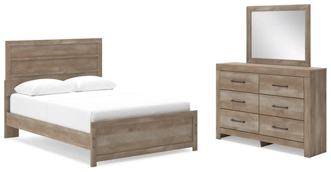 Gachester Queen Panel Bed, Dresser and Mirror