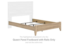 Holloway Queen Panel Footboard with Rails