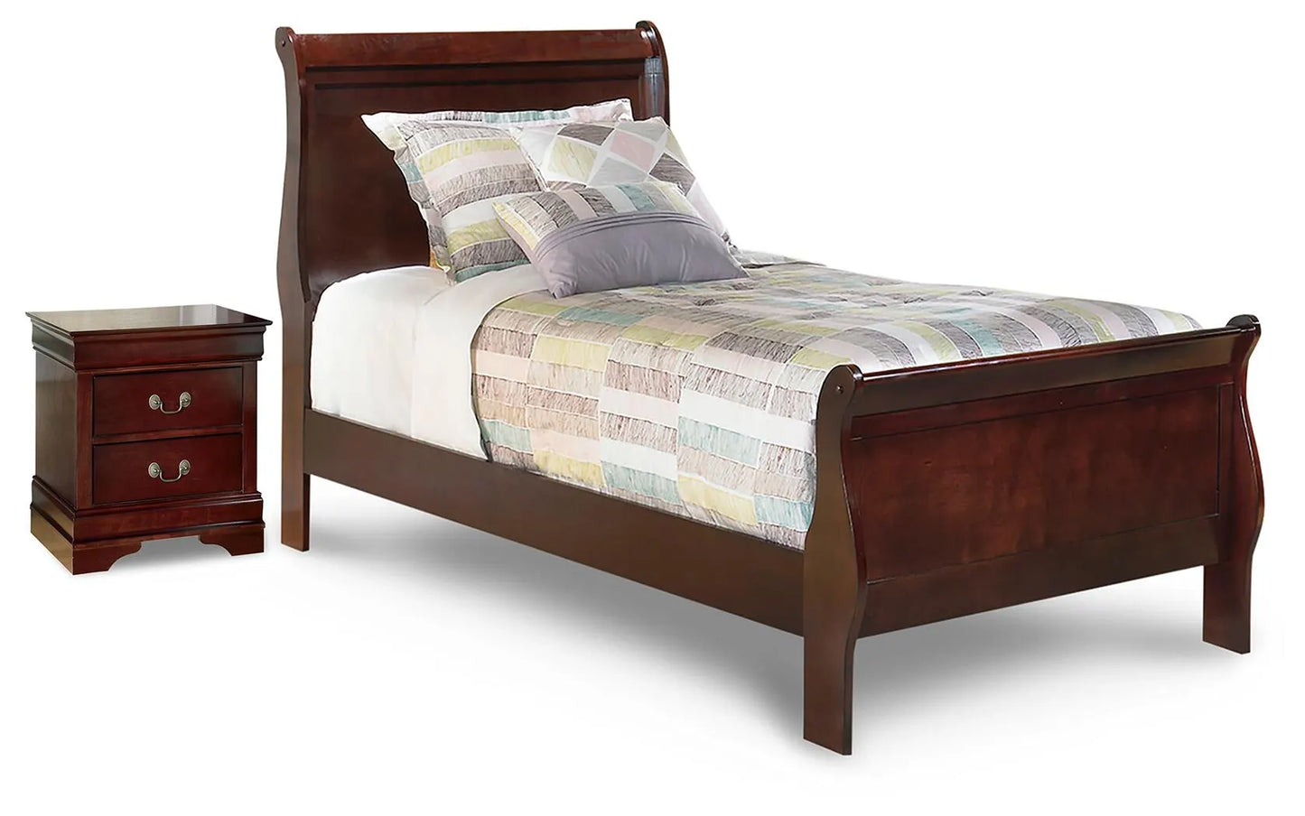 Alisdair Twin Sleigh Bed and Nightstand
