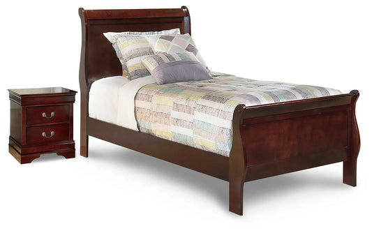 Alisdair Twin Sleigh Bed and Nightstand