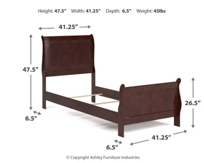 Cabecero/pie de cama Alisdair Twin Sleigh