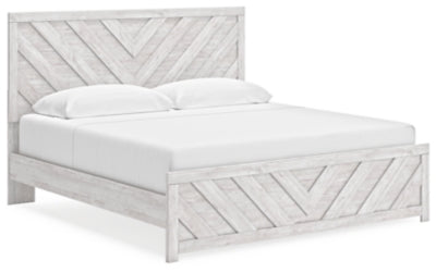 Cama King con paneles Cayboni