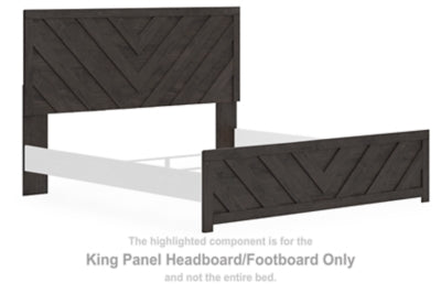 Cabecera/pie de cama con panel King Prendonea