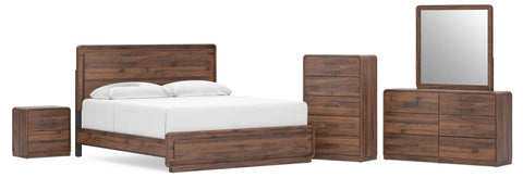 Hollinaze Queen Panel Bed, Dresser, Mirror, 2 Chests and 2 Nightstands