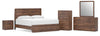 Hollinaze Queen Panel Bed, Dresser, Mirror, 2 Chests and 2 Nightstands