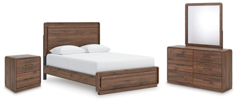 Hollinaze Queen Panel Bed, Dresser, Mirror and Nightstand