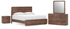 Hollinaze King Panel Bed, Dresser, Mirror and Nightstand