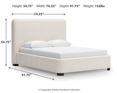 Cama tapizada Queen Whittgate