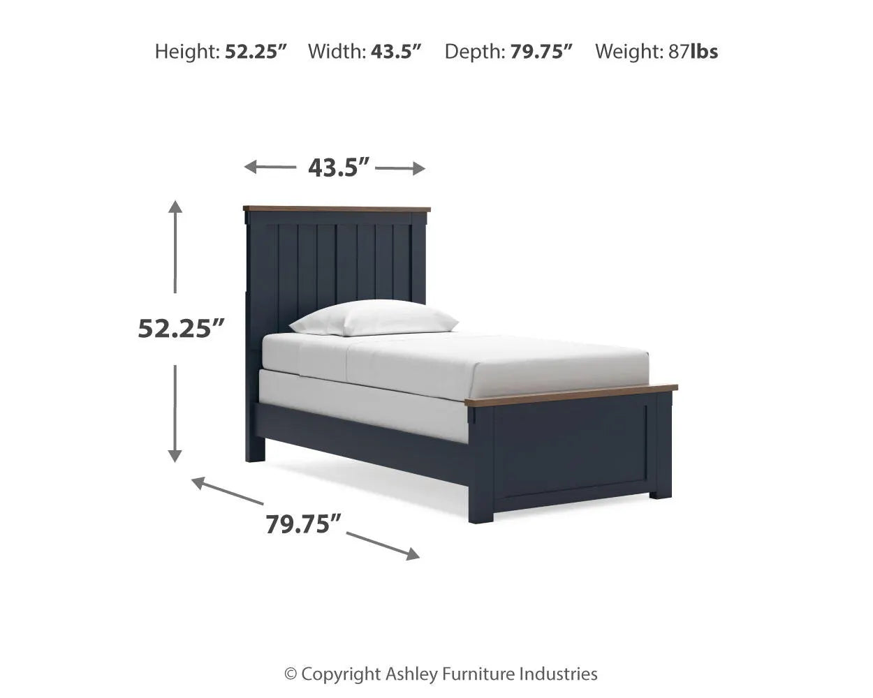 Landocken Twin Panel Bed