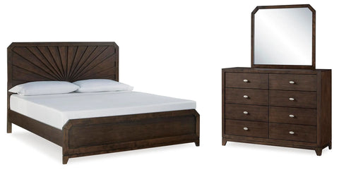Tandisport Queen Panel Bed, Dresser and Mirror