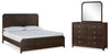 Tandisport Queen Panel Bed, Dresser and Mirror