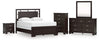 Covetown Queen Panel Bed, Dresser, Mirror, Chest and Nightstand