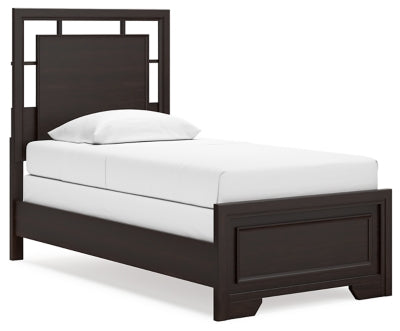 Cama individual con paneles Covetown