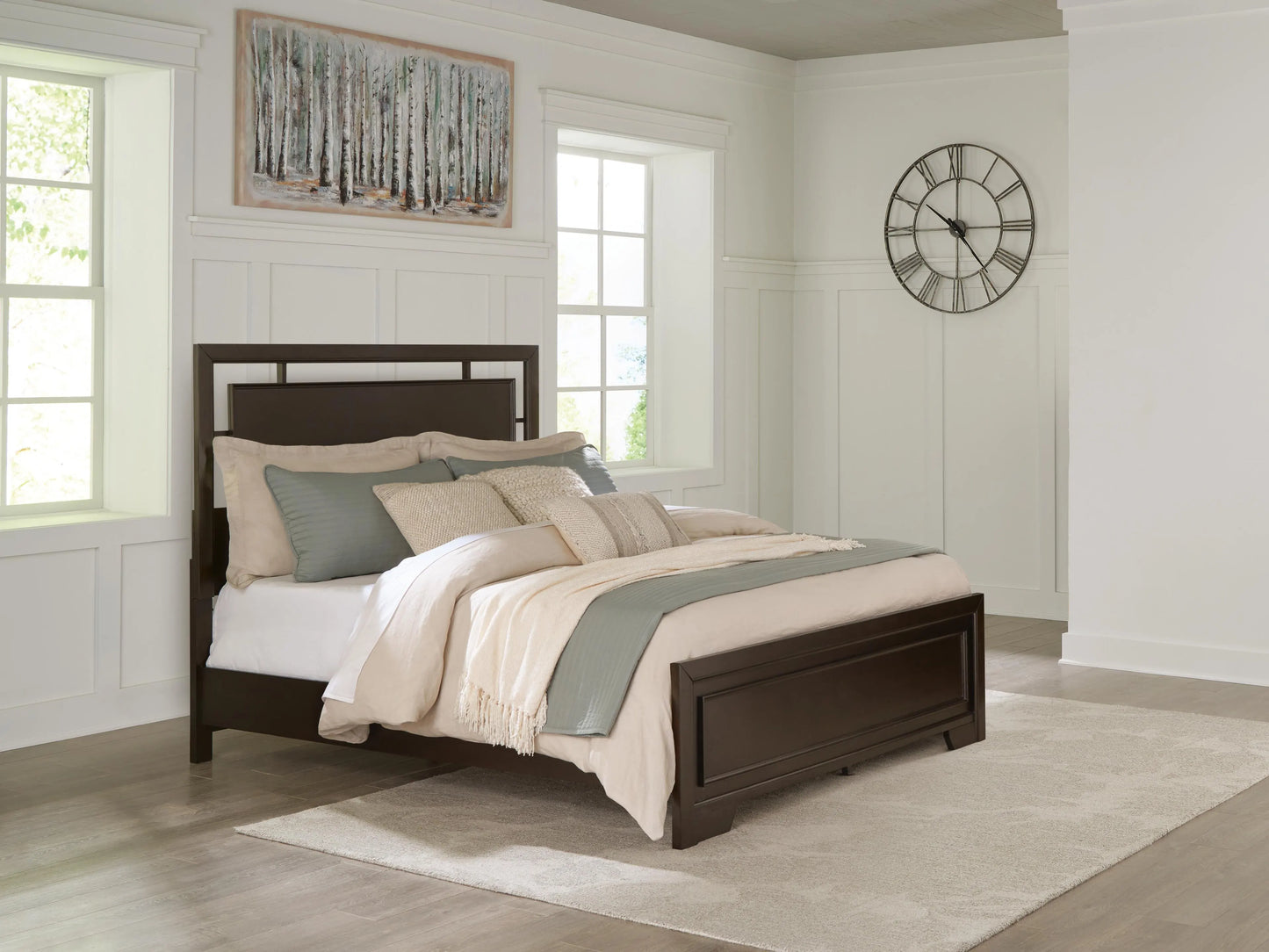 Cama Queen con paneles Covetown