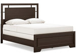 Cabecera/pie de cama Covetown Queen con paneles y listones