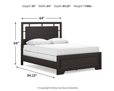 Cama Queen con paneles Covetown