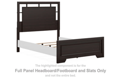 Cabecero/pie de cama de panel completo y listones Covetown