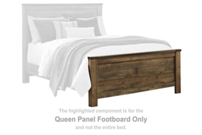 Pie de cama con panel Trinell Queen