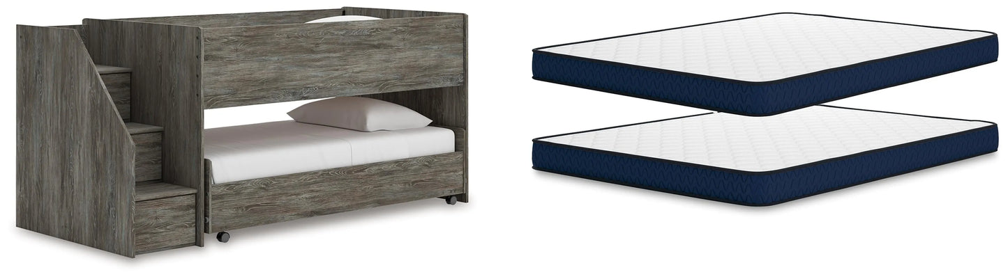 Cama alta individual sobre individual y colchones Frandern