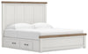Savonport King Panel Bed with Storage