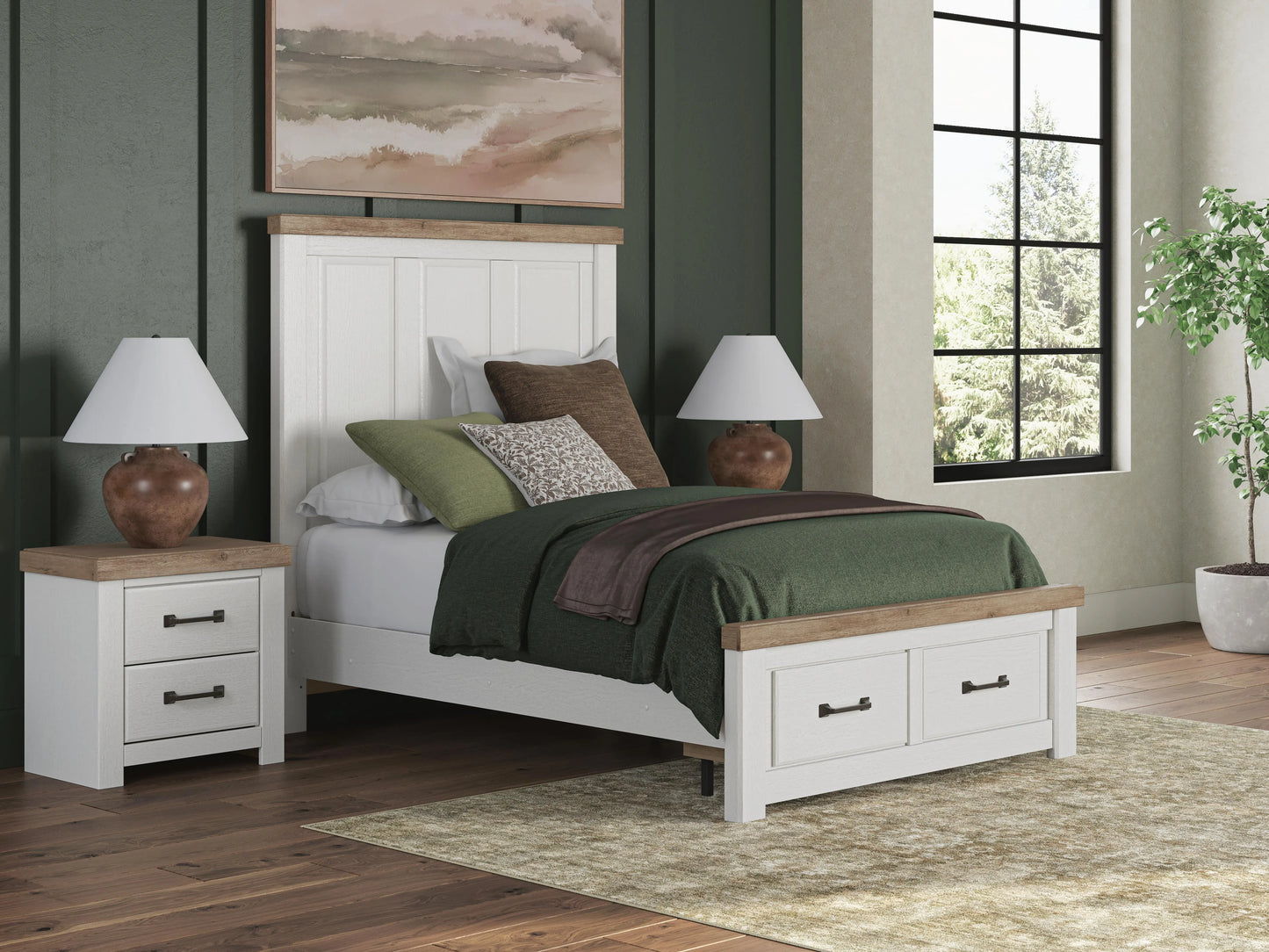 Savonport Full Panel Storage Bed