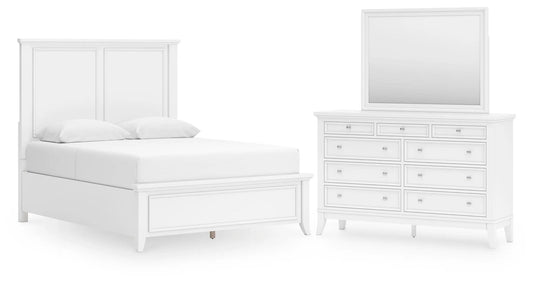 Trulani Queen Panel Bed, Dresser and Mirror
