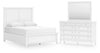 Trulani Queen Panel Bed, Dresser and Mirror