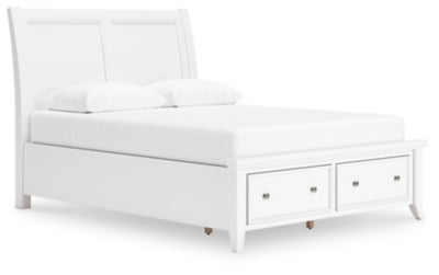 Cama Queen tipo trineo con almacenamiento Trulani
