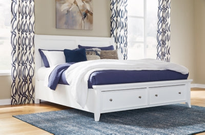 Cama con almacenamiento Trulani King Sleigh