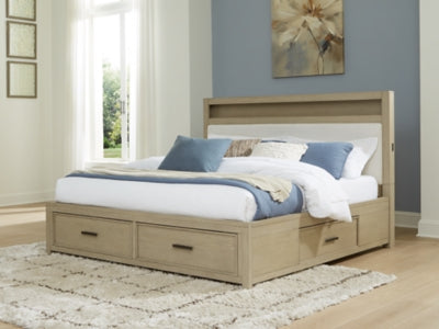 Cama con estantería Calmoro King