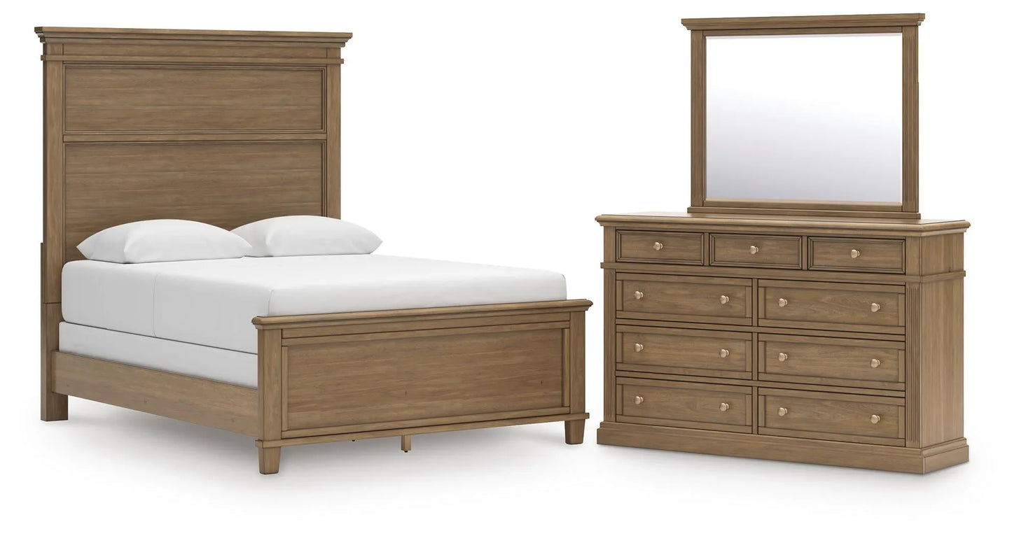 Mylarken Queen Panel Bed, Dresser and Mirror