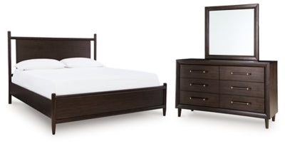 Dantenton Queen Panel Bed, Dresser and Mirror