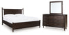 Dantenton Queen Panel Bed, Dresser and Mirror
