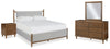 Lyncott Queen Upholstered Bed, Dresser, Mirror and Nightstand