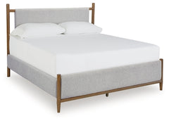 Cama Queen Lyncott con paneles tapizados
