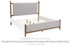 Cabecera/pie de cama/listones tapizados Lyncott King/California King