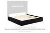 Agrander Queen Upholstered Footboard/Rails/Roll Slats