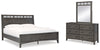Montillan King Panel Bed, Dresser and Mirror