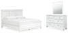Fortman King Panel Bed, Dresser and Mirror