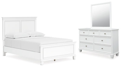 Fortman Full Panel Bed, Dresser and Mirror