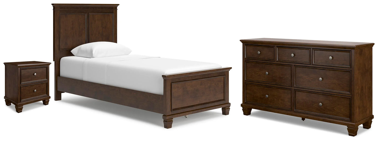 Danabrin Twin Panel Bed, Dresser and Nightstand