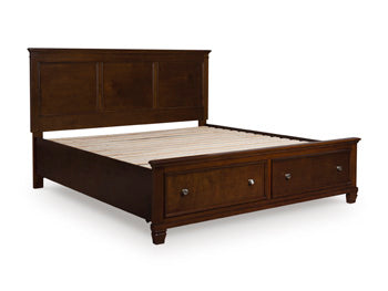 Danabrin King/California King Storage Footboard with Roll Slats