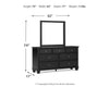 Lanolee Dresser and Mirror