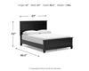 Lanolee Queen Panel Bed