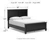 Lanolee Queen Panel Headboard