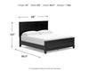 Lanolee California King Panel Bed