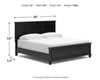 Lanolee King/California King Panel Headboard