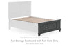 Lanolee Full Storage Footboard with Roll Slats