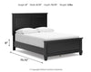 Lanolee Twin/Full Panel Rails
